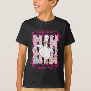 T-shirt Drôle Retour À L'École Silly Goose Teacher Club Hu