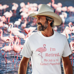 T-shirt Drôle Retraite du Flamant rose de pelouse