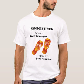 T-shirt Drôle Retraite Flip Flops Beachcomber