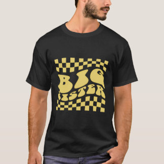 T-shirt Drôle Retro Big Sister Cadeau Cadeau Présenté Pour