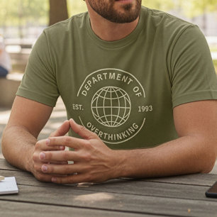 T-shirt Drôle Rétro Département de Suranalyse Introverti