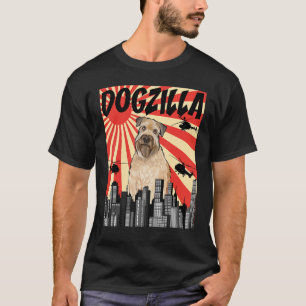 T-shirt Drôle Retro Japonais Dogzilla Soft Coat Wheaten