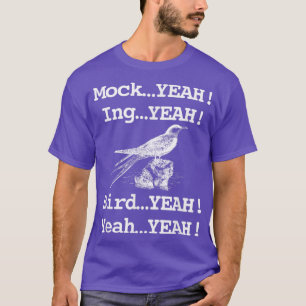 T-shirt Drôle Retro Mockingbird Dumb 