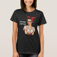 T-shirt drôle rétro rockabilly pour femme épicée