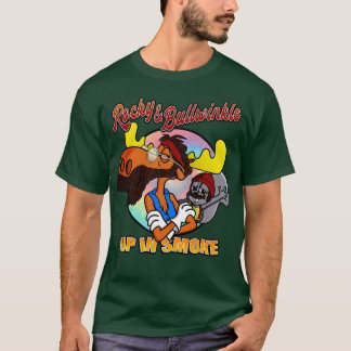 T-shirt Drôle Rétro-up dans la conception de fumée