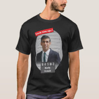 Drôle Rishi Sunak Mugshot Le Verrouiller