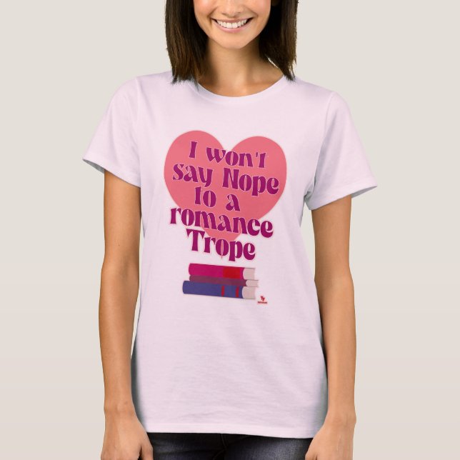 T-shirt Drôle Romance Trope Lecture Slogan (Devant)