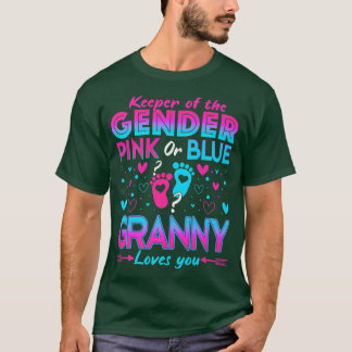 T-shirt Drôle rose Ou Bleu Granny Vous Aime Révéler Le Sex