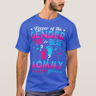 T-shirt Drôle Rose Ou Bleu Maman Aime Vous Sexe Révéler C