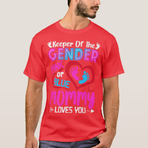 T-shirt Drôle Rose Ou Bleu Maman Aime Vous Sexe Révéler C