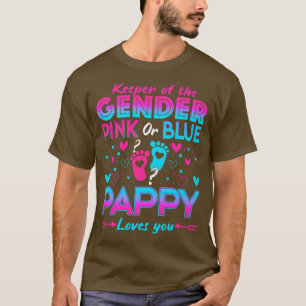 T-shirt Drôle Rose ou Bleu Pappy Aime Vous Sexe Révéler C