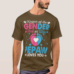 T-shirt Drôle Rose Ou Bleu Pepaw Vous Aime Genre Révéler C