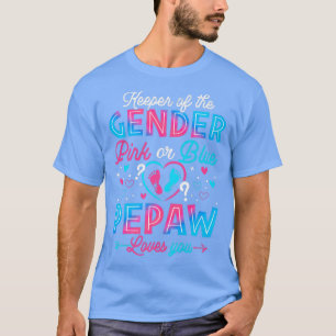 T-shirt Drôle Rose Ou Bleu Pepaw Vous Aime Genre Révéler C