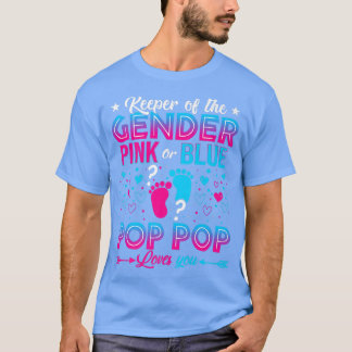 T-shirt Drôle Rose Ou Bleu Pop Pop Vous Aime Révéler Le Se