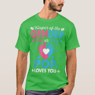 T-shirt Drôle Rose Ou Bleu Pop Vous Aime Genre Reveil Cut