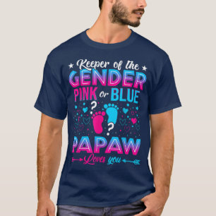 T-shirt Drôle Rose Ou Papaw Bleu Vous Aime Genre Révélatio