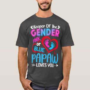 T-shirt Drôle Rose Ou Papaw Bleu Vous Aime Genre Révélatio
