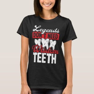 T-shirt Drôle Sagesse Dents Enlèvement Sagesse Chirurgie D