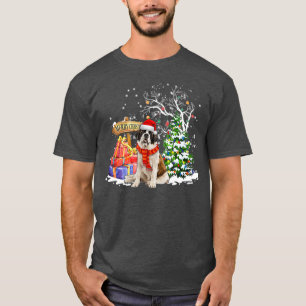 T-shirt Drôle Saint Bernard Père Noël Amoureux des chie