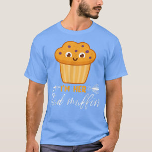 T-shirt Drôle Saint-Valentin Je suis Son Matching Muffin S