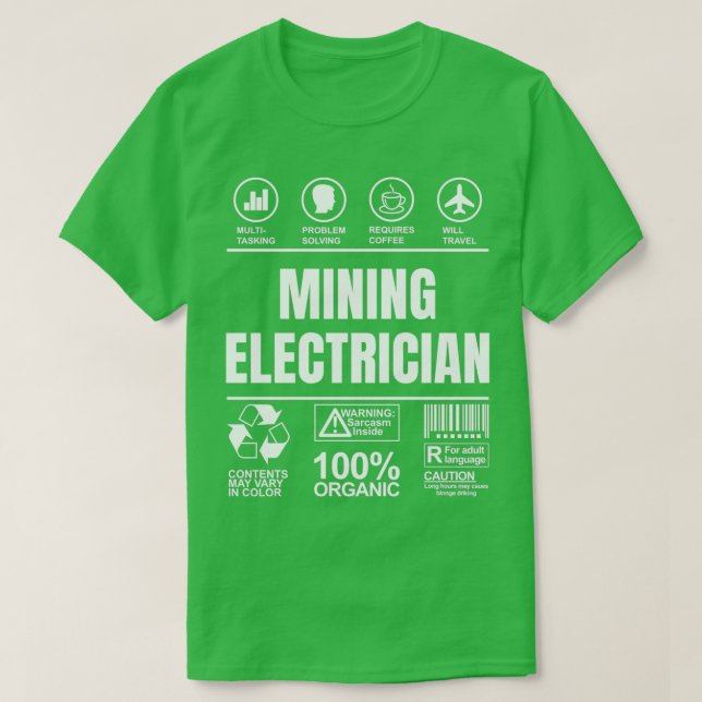 T-shirt Drôle Sarcastique cadeau unique pour l'électricien (Design devant)