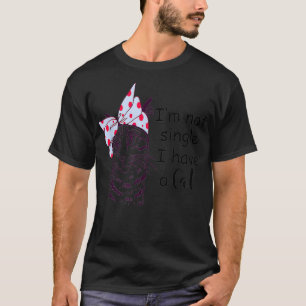 T-shirt Drôle Sarcastique Chat Vêtements Je ne suis pas un