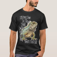 Drôle Sarcastique Iguana Lizard Dit