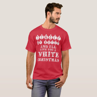 T-shirt Drôle Sarcastique Jingle Mes boules Noël blanc