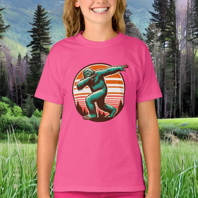 T-shirt Drôle Sasquatch Bigfoot Dabbing Personnalisé (Créateur téléchargé)