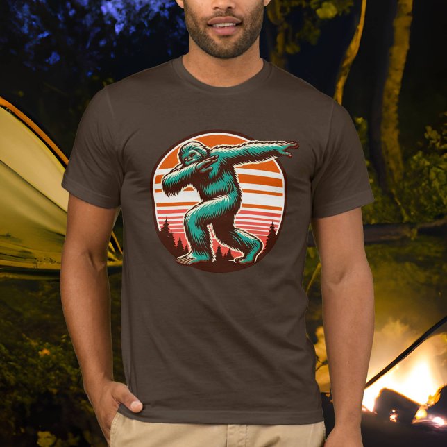T-shirt Drôle Sasquatch Bigfoot Dabbing Personnalisé (Créateur téléchargé)