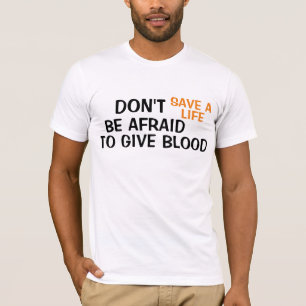 T-shirt drôle sauver une vie donner du sang drôle design t