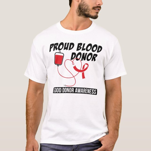 T-shirt Drôle Sauvez la vie Dons de sang Sensibilisation d (Devant)
