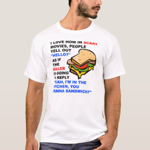 T-shirt drôle "Scary Movie Hello"