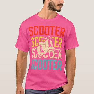 T-shirt Drôle Scooter Moto Pour Moto