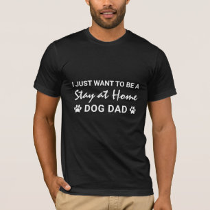 T-shirt Drôle Séjour à la maison Chien papa Empreintes de 