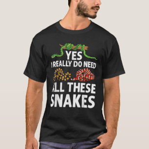 T-shirt Drôle Serpent Designs Pour Hommes Femmes Herpétolo