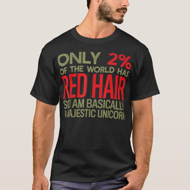 T-shirt Drôle Seulement 2 personnes sont Redheads Je suis  (Devant)