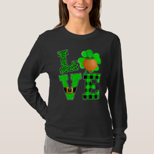 T-shirt Drôle Shamrock Vert Plaid Love Onion St. Patrick'