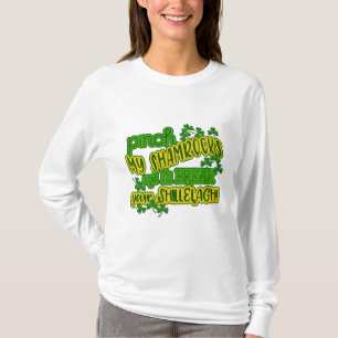 T-shirt Drôle Shamrocks de St. Patrick Shillelagh