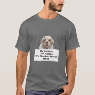 T-shirt Drôle Shedding Chien Clumber Espaniel