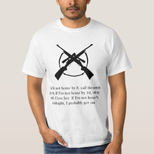 T-shirt drôle 'Si je ne suis pas à la maison avant