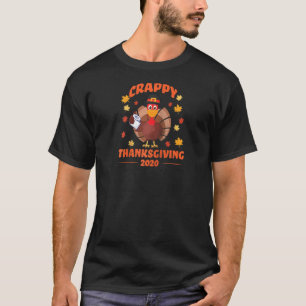T-shirt Drôle Silencieux Visage Turquie Portant Un Masque