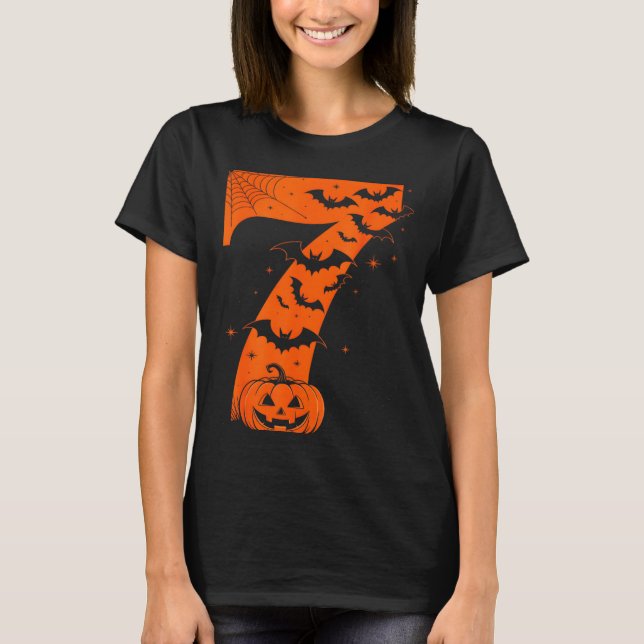 T-shirt Drôle Six Sept 6 7 Mème Conception Couples Hallowe (Devant)