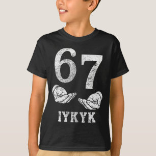 T-shirt Drôle six sept 6 7 mème g alpha argot si connais k