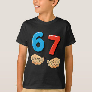 T-shirt Drôle Six Sept 6 7 Mème Génération Alpha Argot 67