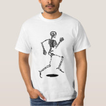 Drôle Skeleton avec des mots