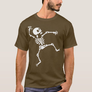 T-shirt Drôle Skeleton Dancing Meme Halloween Cadeau Éffra