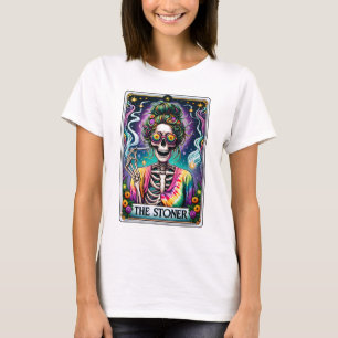 T-shirt Drôle Skeleton Le Tarot Stoner