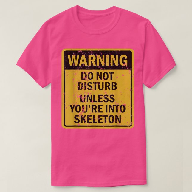 T-shirt Drôle SKELETON Sport Thématique Anniversaire  (Design devant)