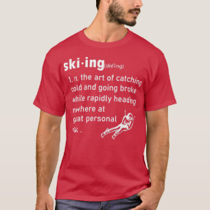 T-shirt Drôle Ski Définition Humour Ski Idée Cadeau Pour S